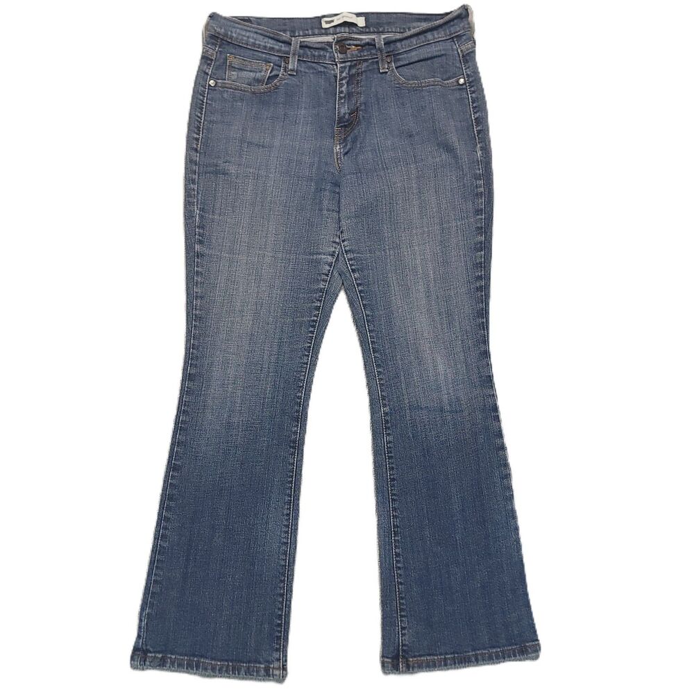 Levi's 515 Bootcut Jeans Womens 8 S Mid Rise Stretch Blue Denim